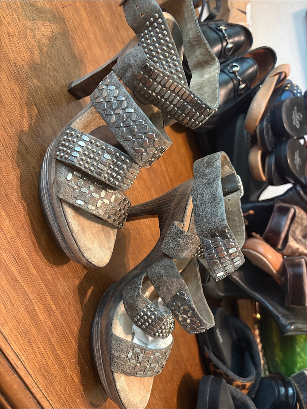 Embellished Calleen Cordero Suede High-Heel Sandals